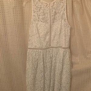 Adrianna Papell midlength white dress